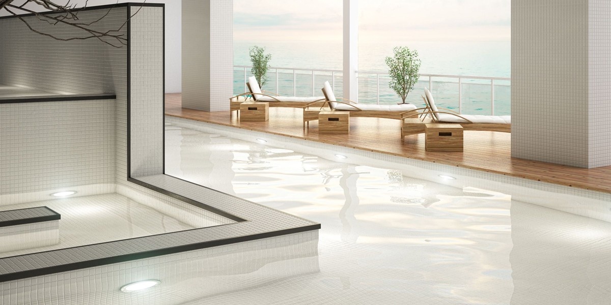 Premium White Pool Tiles | Stone Centre